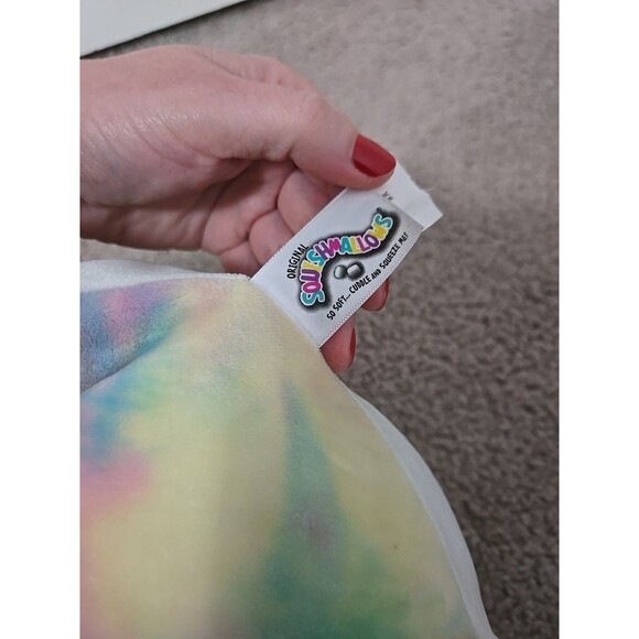 Squishmallows Natalie the Narwhal Tie Dyed Pastel Plush Stuffed Animal Toy Girls - Picture 6 of 6